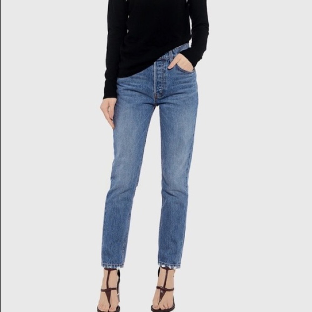 Derek Lam Crosby Lou High-Rise Vintage Denim Medium wash